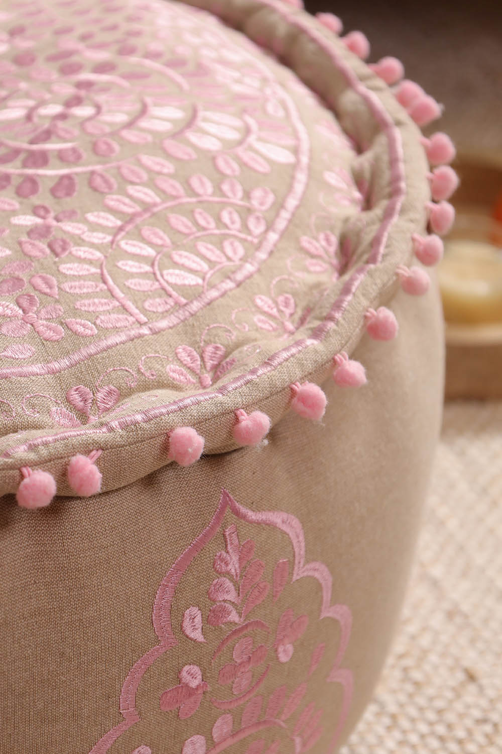 Pink Euphoria Ottoman pouf