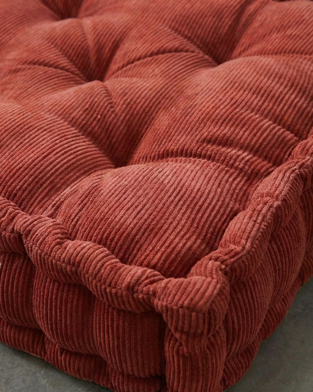 Maroon Dreamy Corduroy Floor cushion