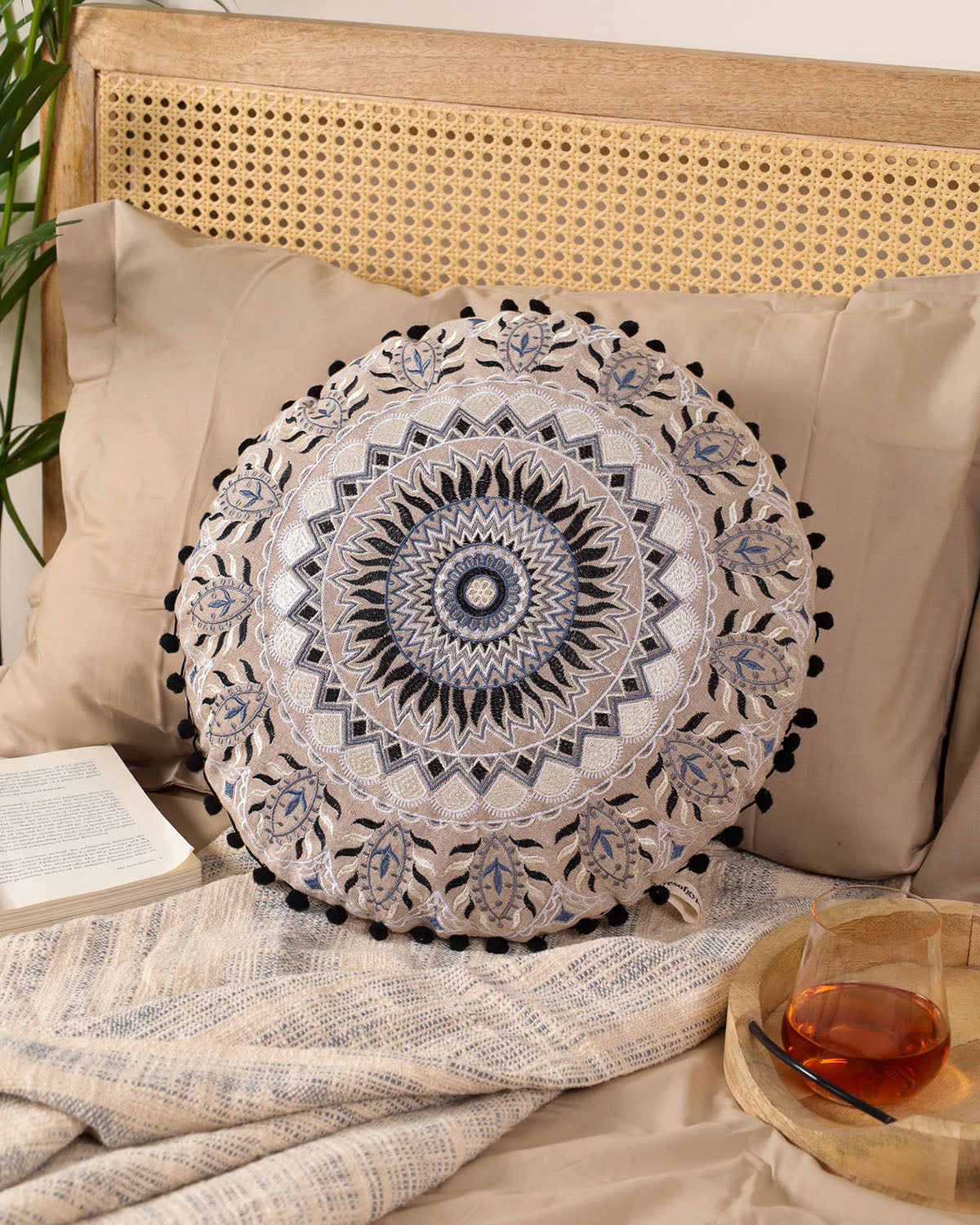 Geometric Gathering Floor Cushion Cover