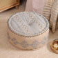 Gray Gypsy Geometric Ottoman pouf - O