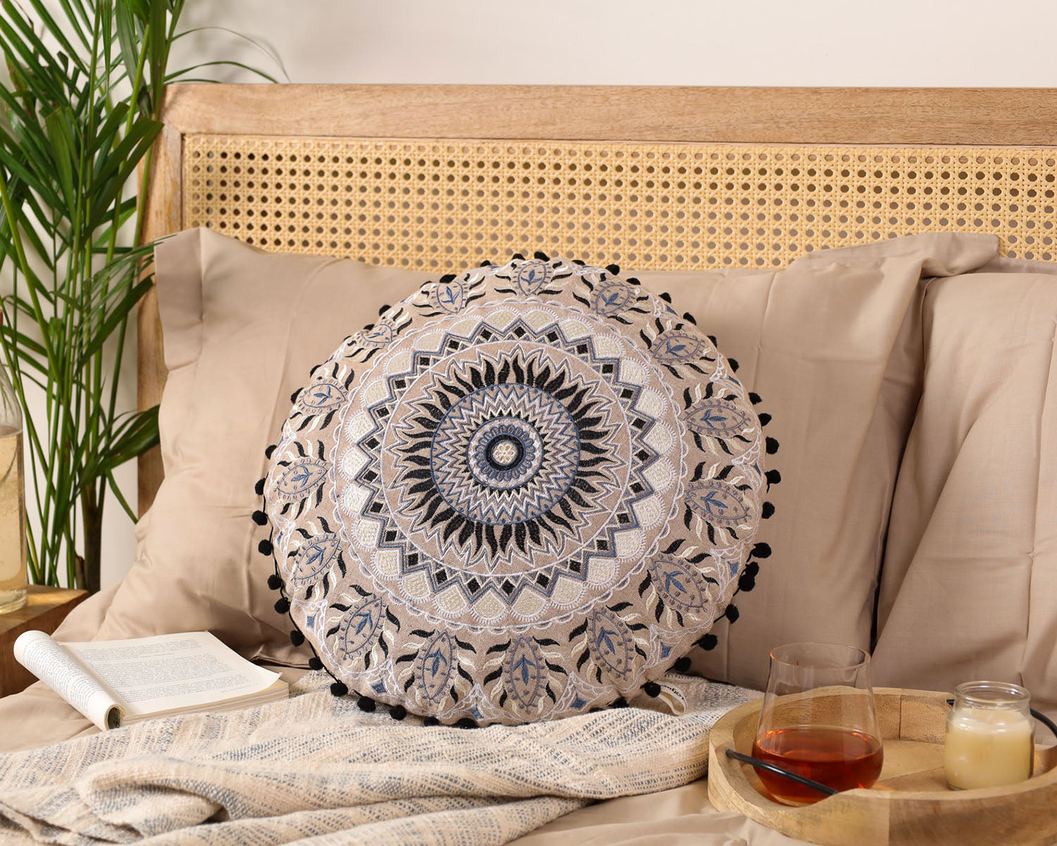 Geometric Gathering Floor Cushion Cover