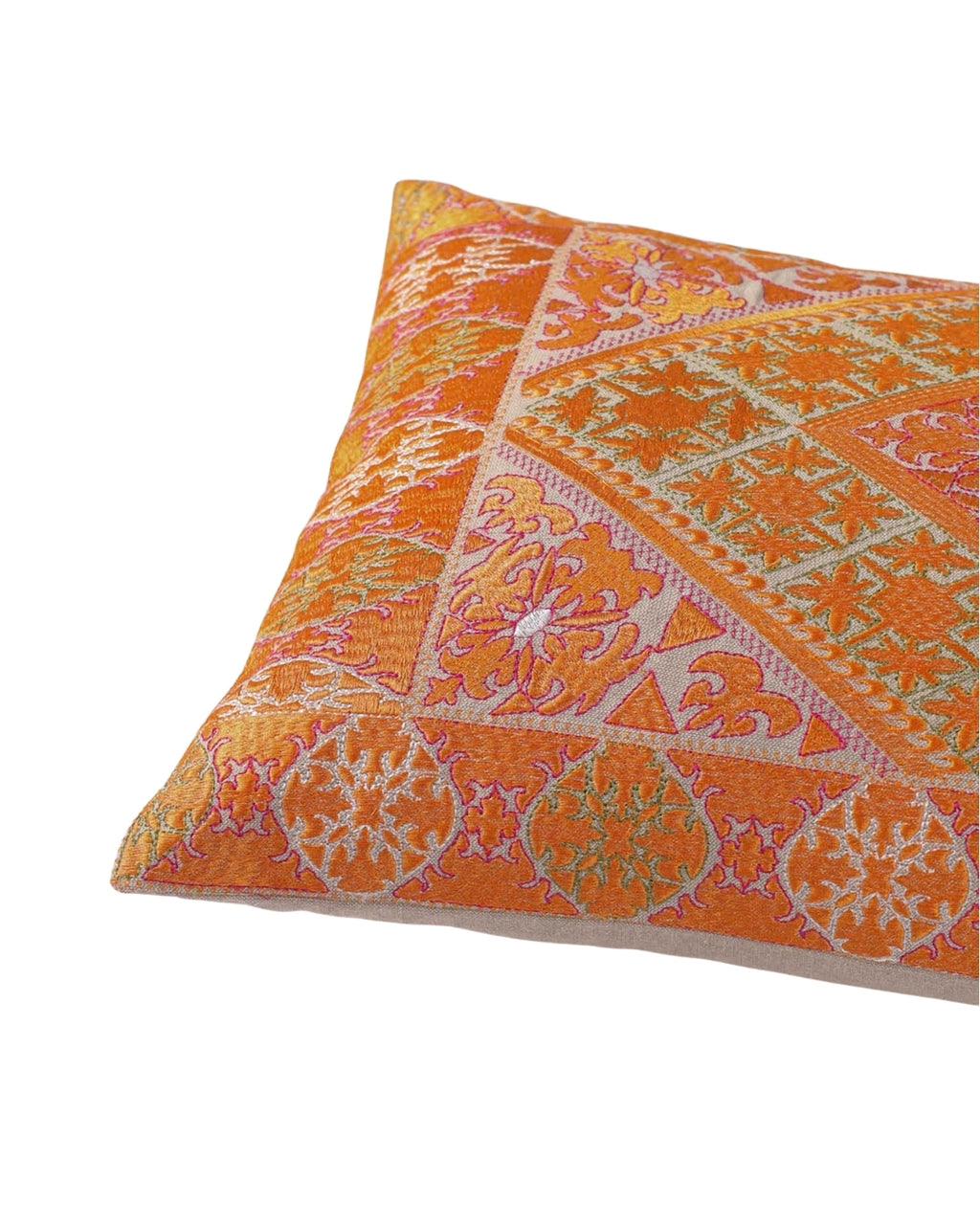 Orange Whimsical Long Pillow