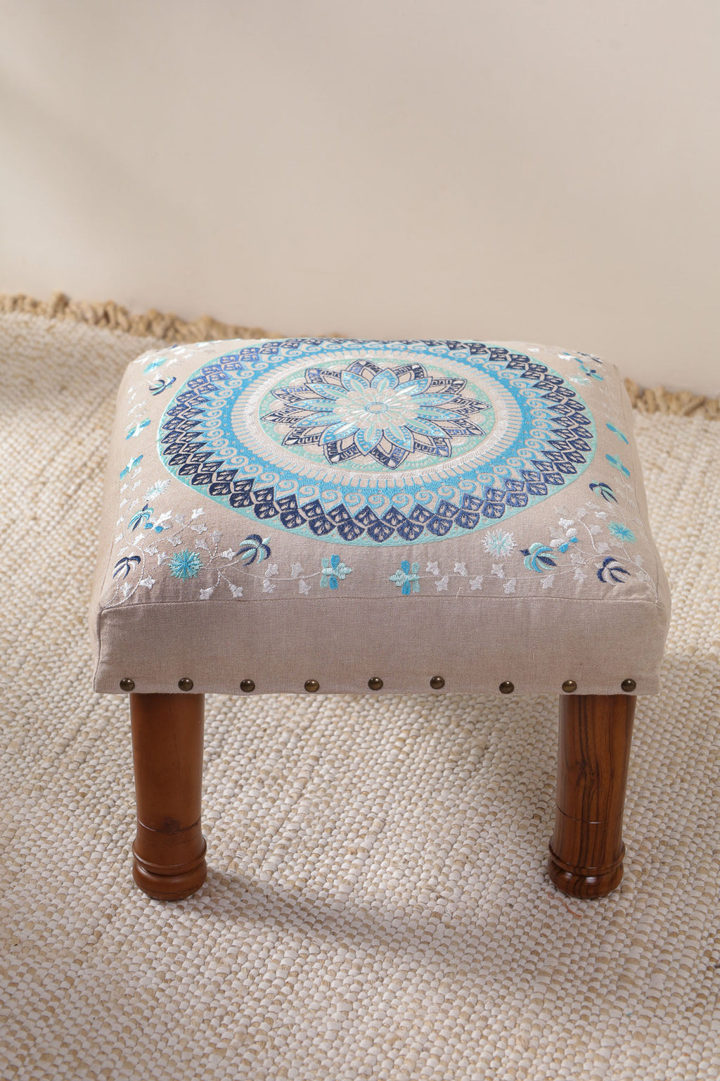 Coastal Comfort Footstool