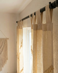 Natural Sunshine Window Curtain - Set of 2