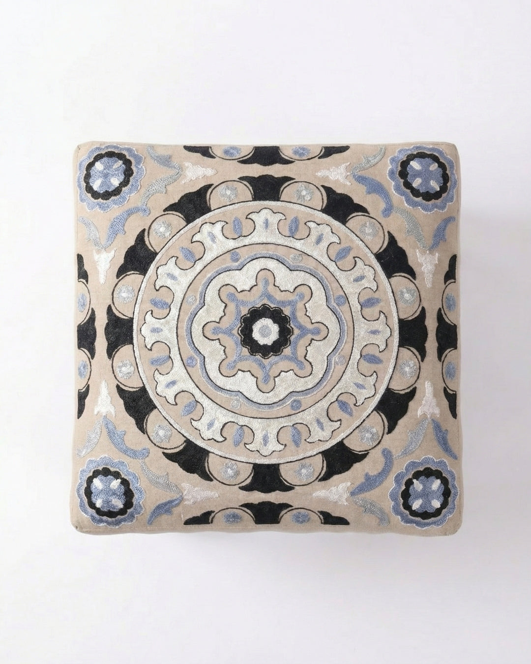 Patterned Perch Footstool