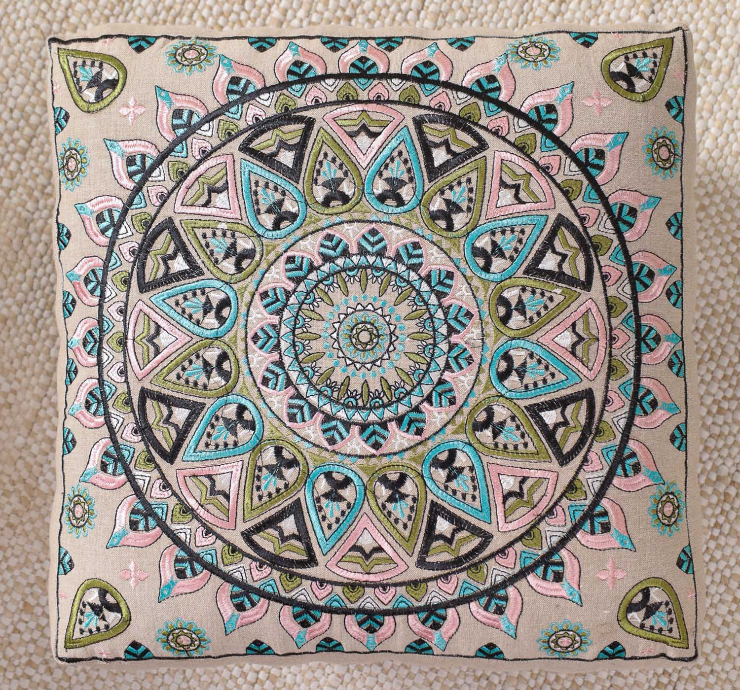 Green Petal Footstool