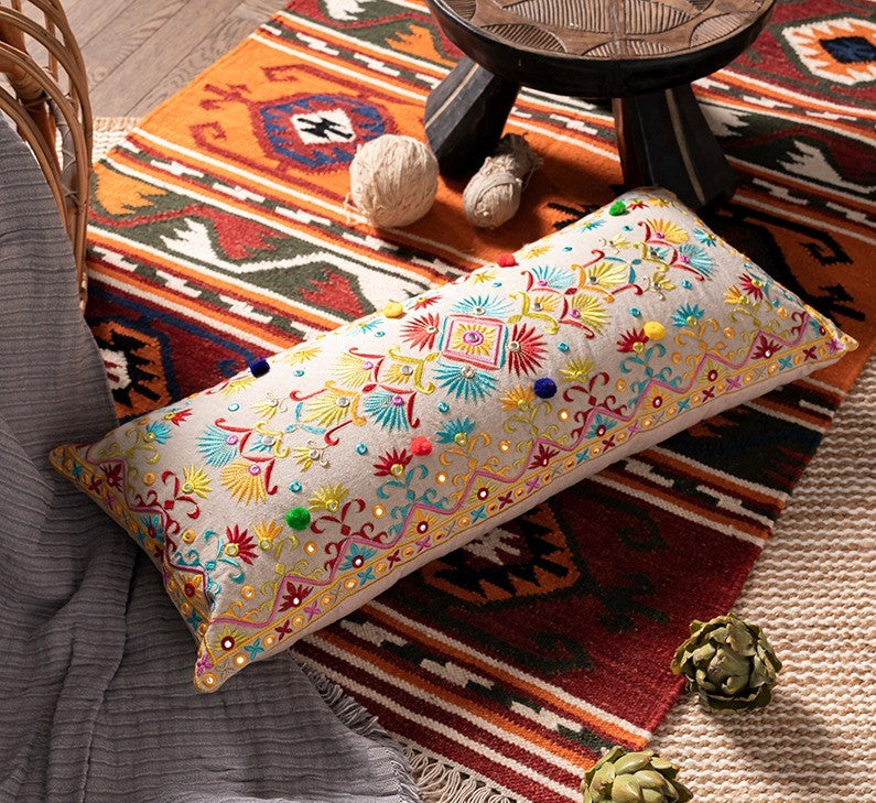 Yellow Gypsy Dream Long Pillow Cover - I