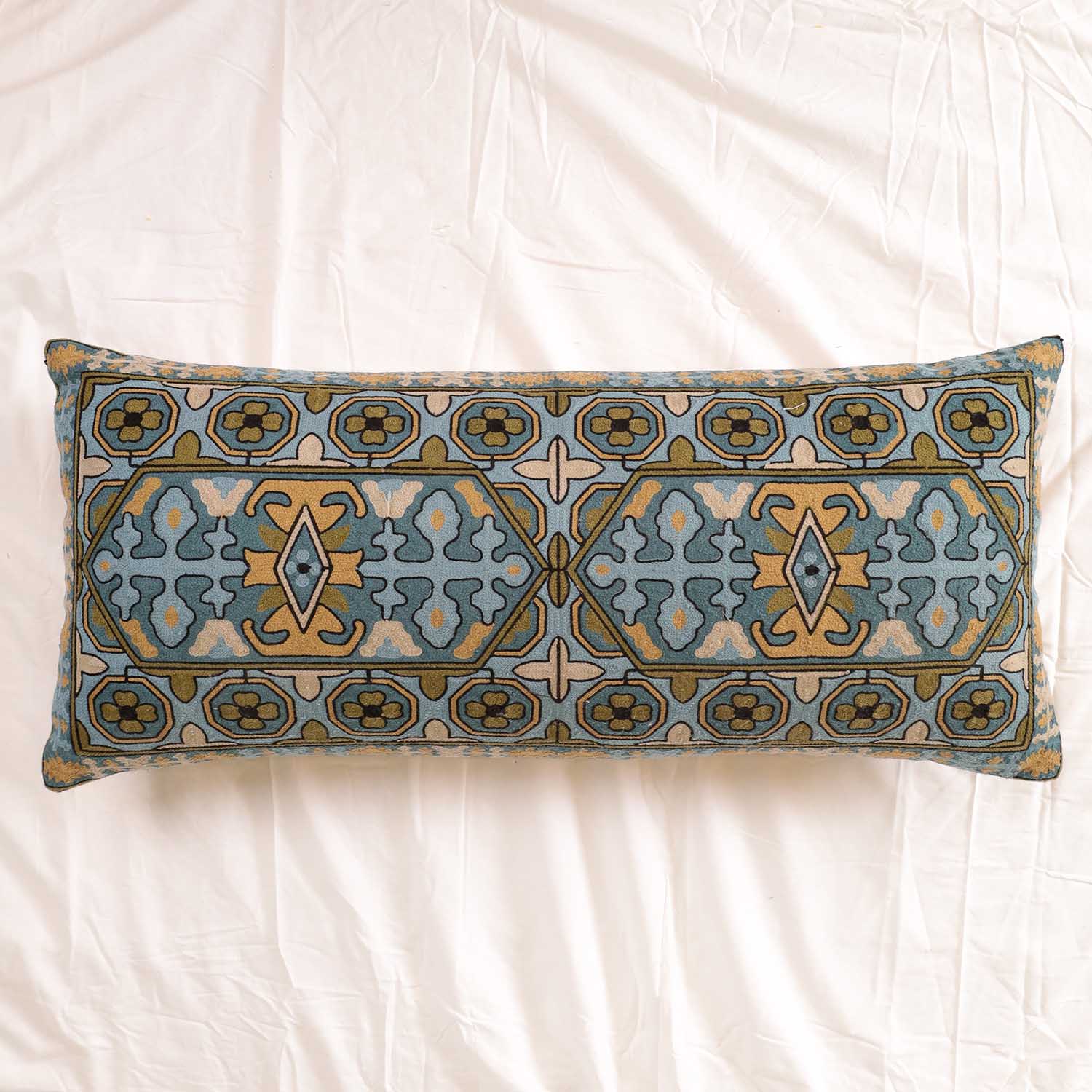 Tanjore Treasure Long Pillow