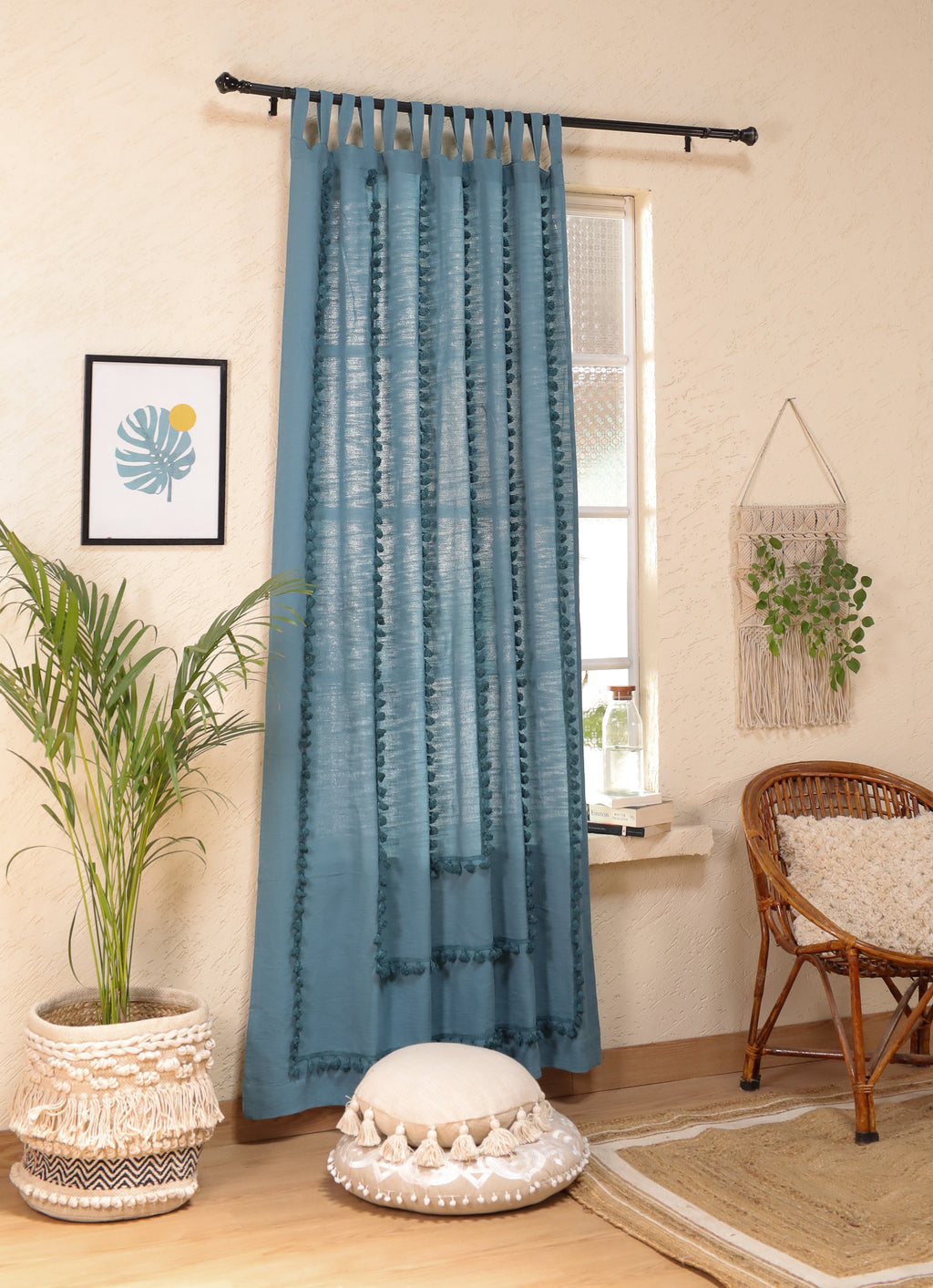 Lullaby Fringed Curtain - Set of 2