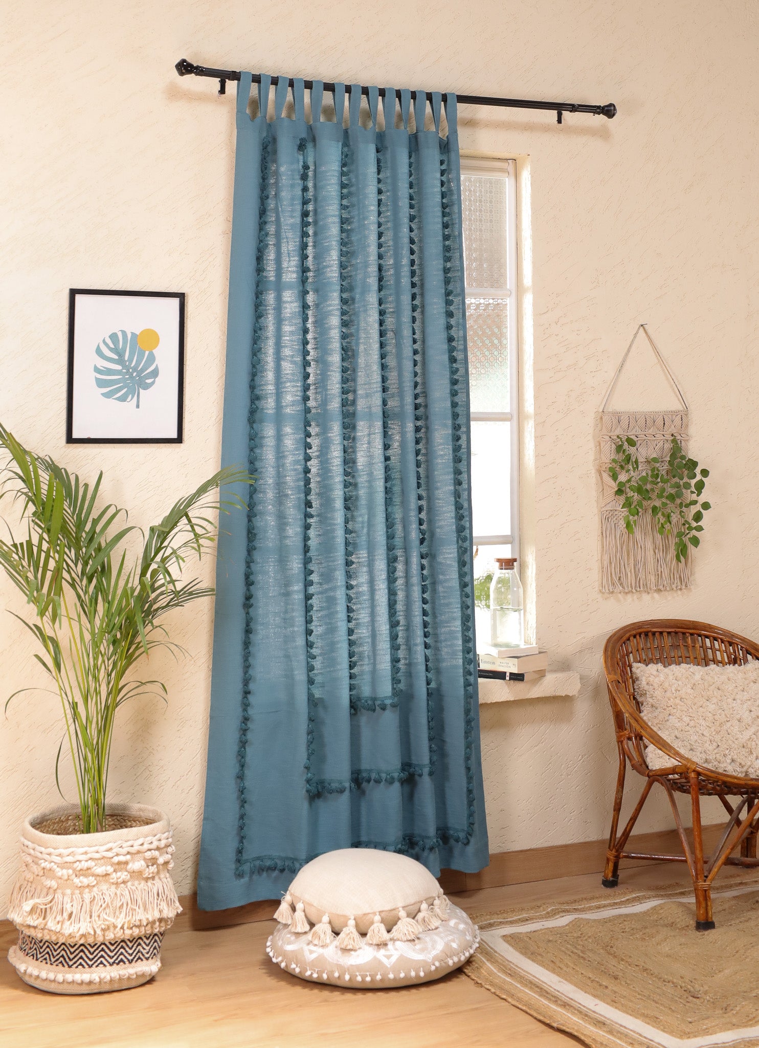 Lullaby Fringed Curtain - Set of 2