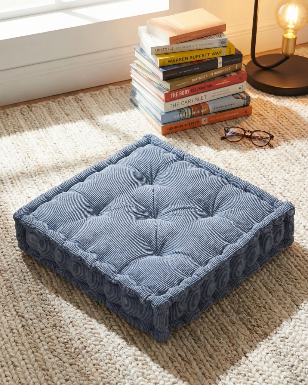 Gray Dreamy Corduroy Floor cushion