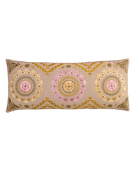 Beige Mandala Magic Long Pillow