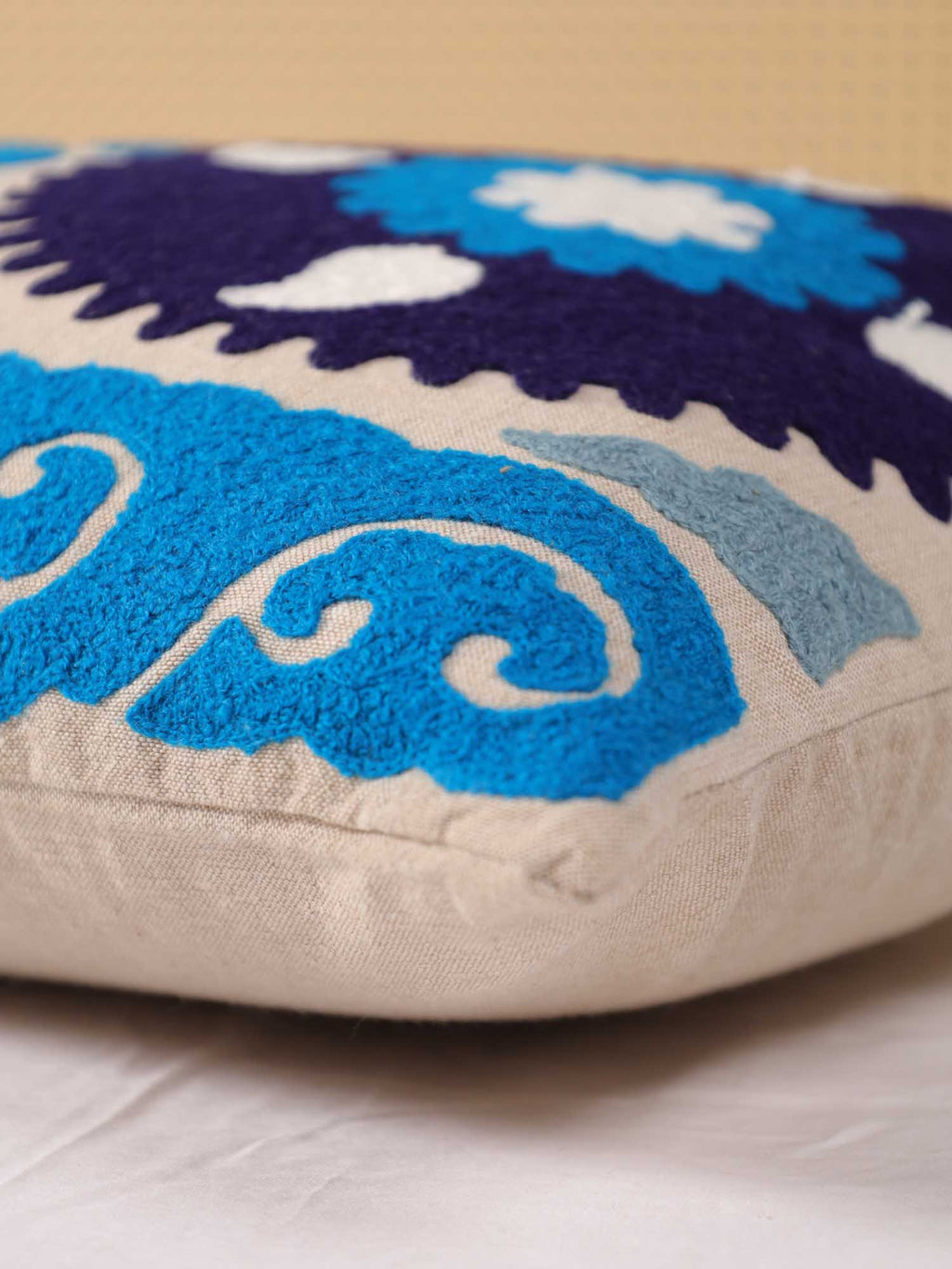 Blue Nomad Nest Long Pillow Cover