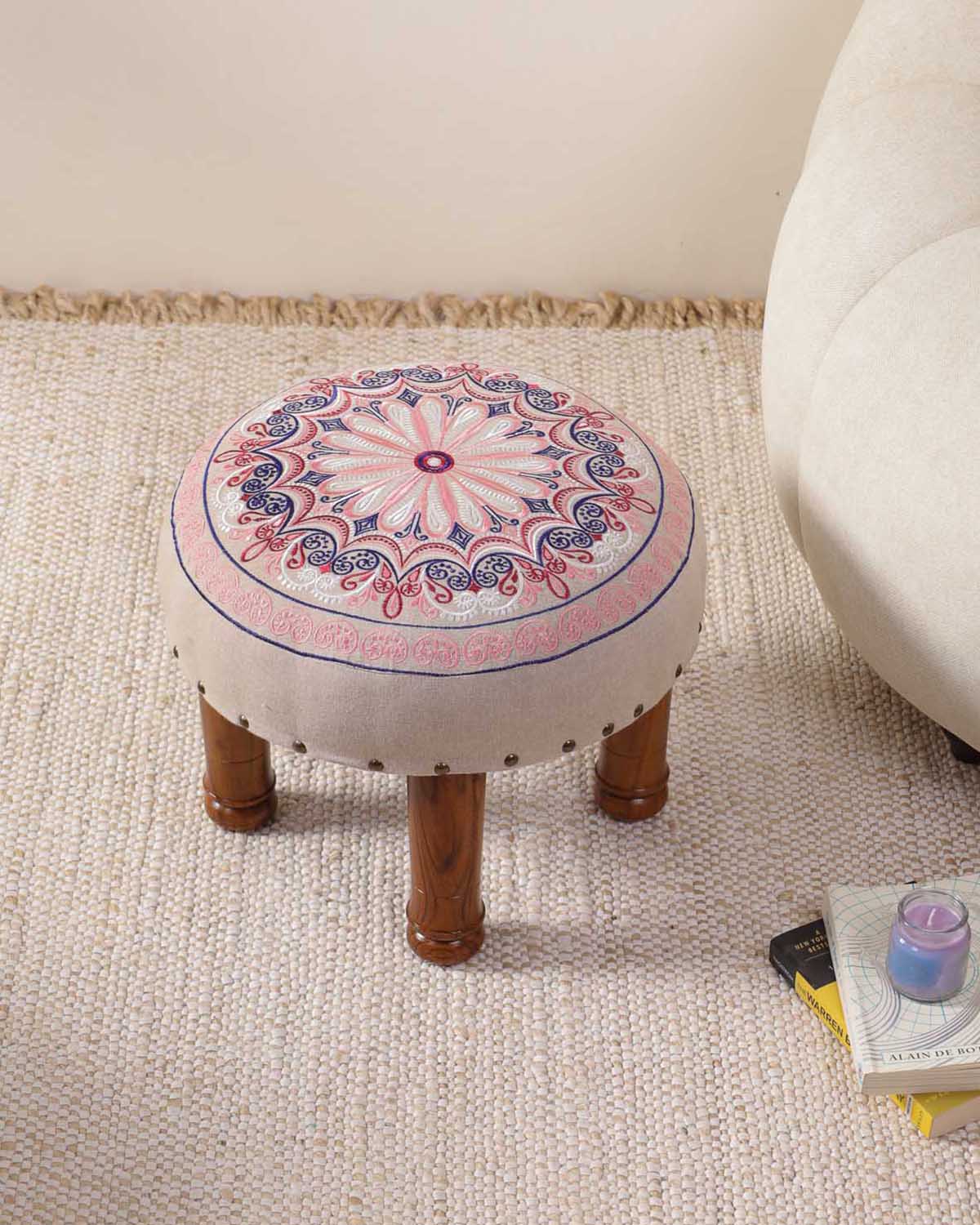 Luxe Mandala Footstool