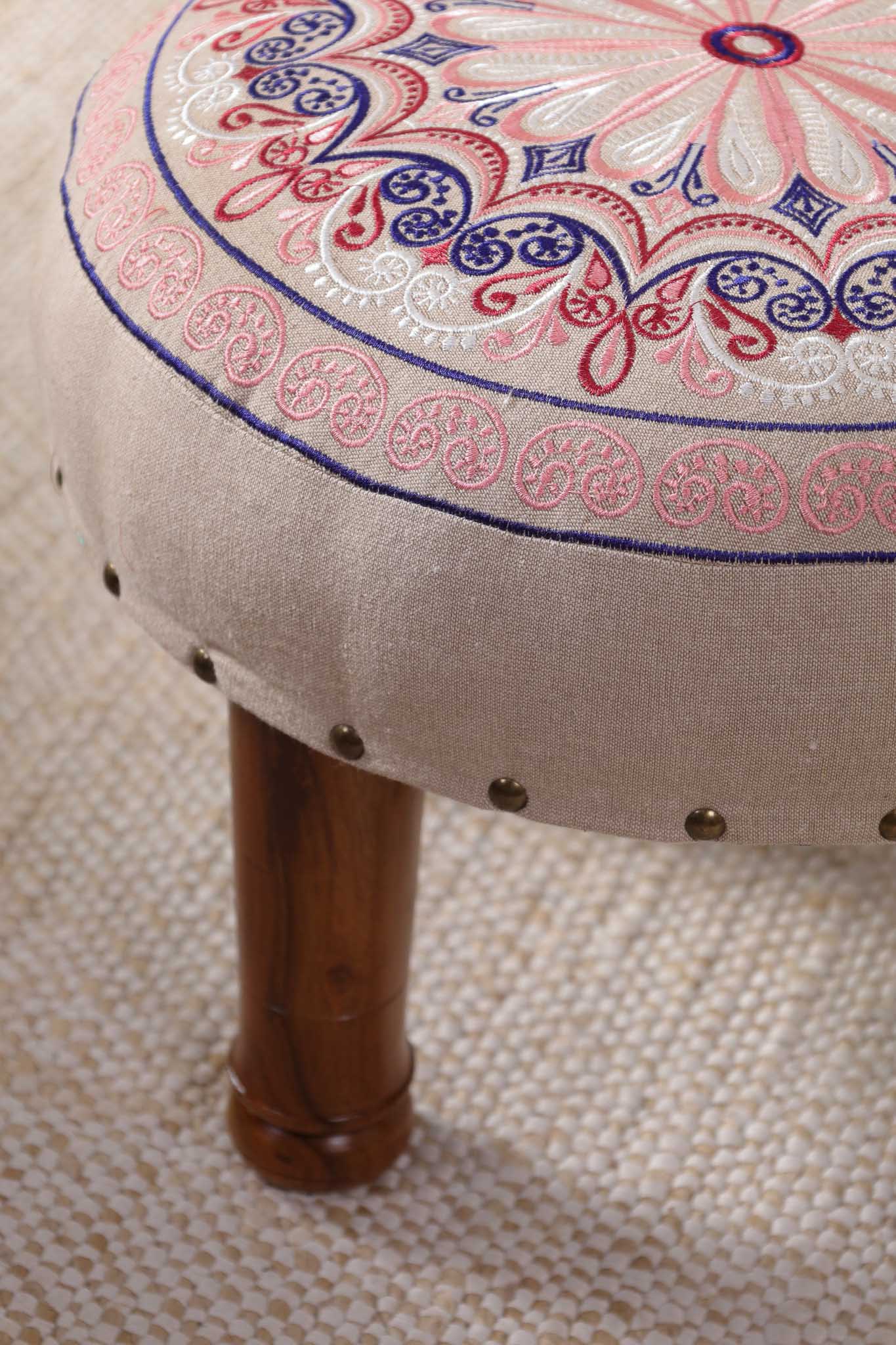 Luxe Mandala Footstool