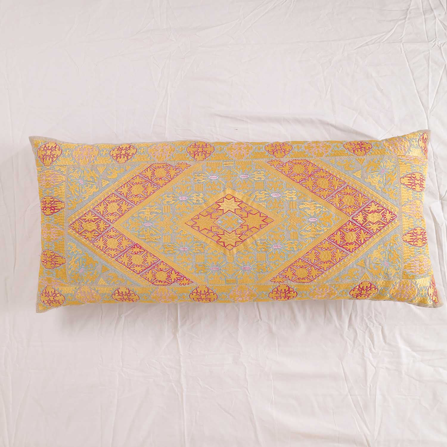 Beige Whimsical Long Pillow