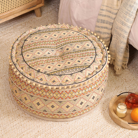 Geometric Enigma Ottoman Pouf - O