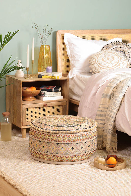 Geometric Enigma Ottoman Pouf