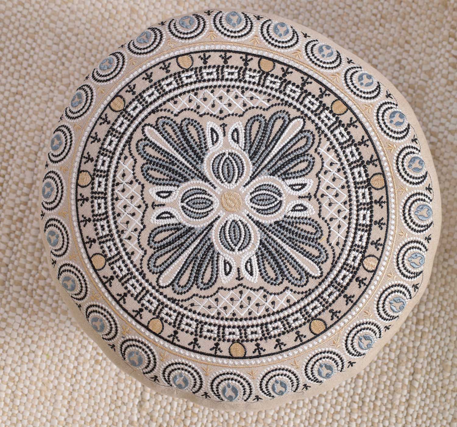 Grey Dreamcatcher Footstool