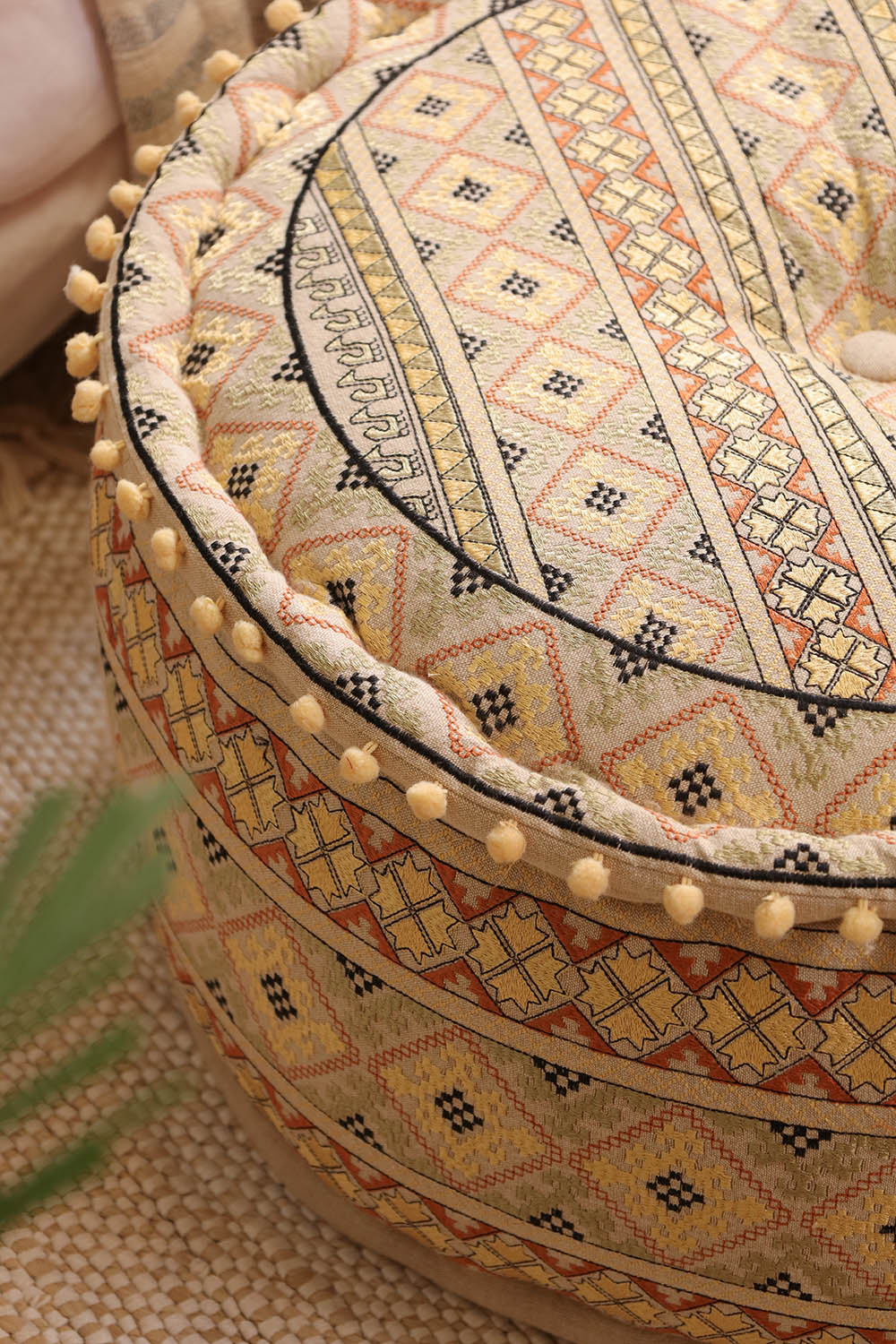 Geometric Enigma Ottoman Pouf