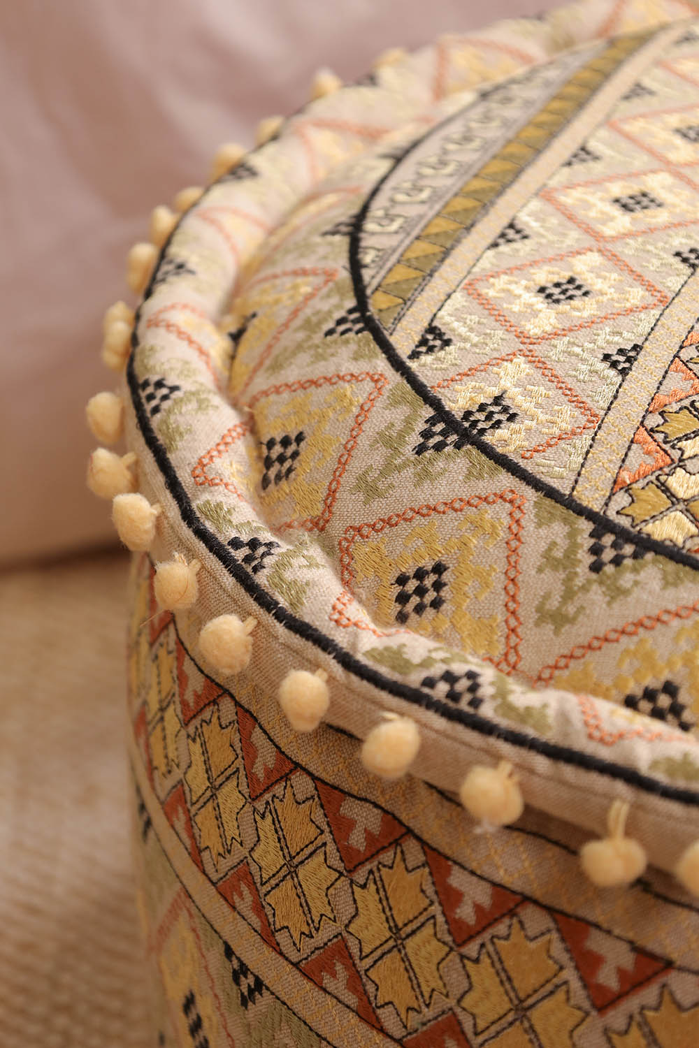 Geometric Enigma Ottoman Pouf