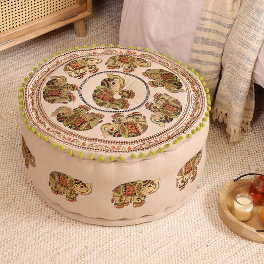 Jade Jumbo Ottoman pouf