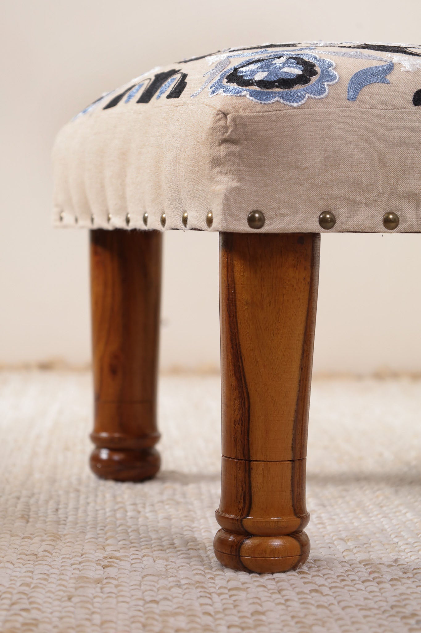 Patterned Perch Footstool