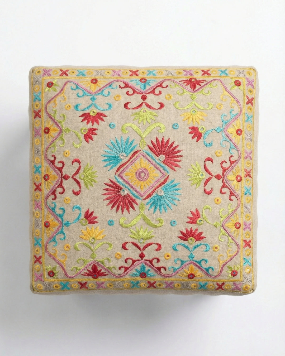 Sunburst Swirl Footstool