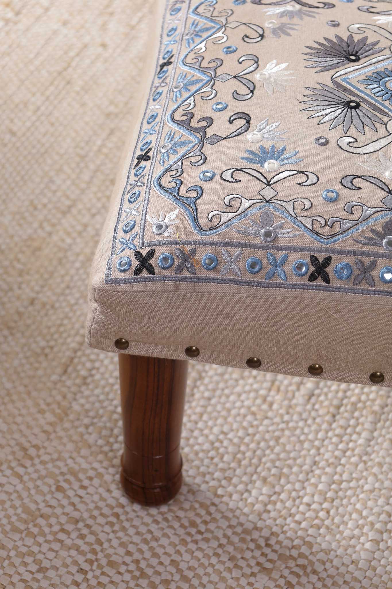 Lunar Swirl Footstool