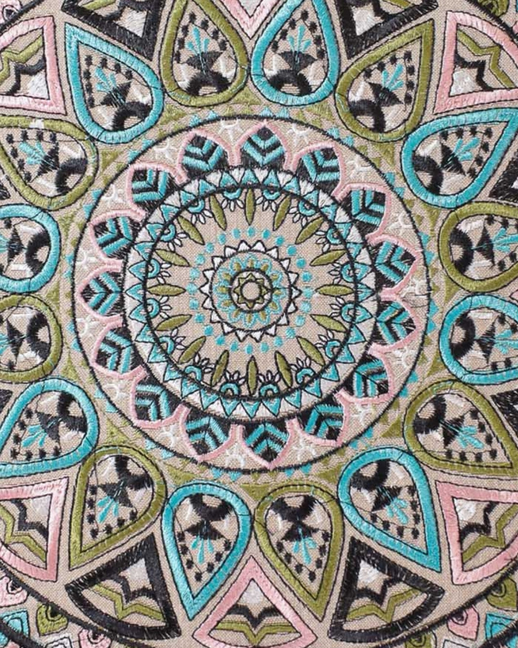 Green Petal Footstool