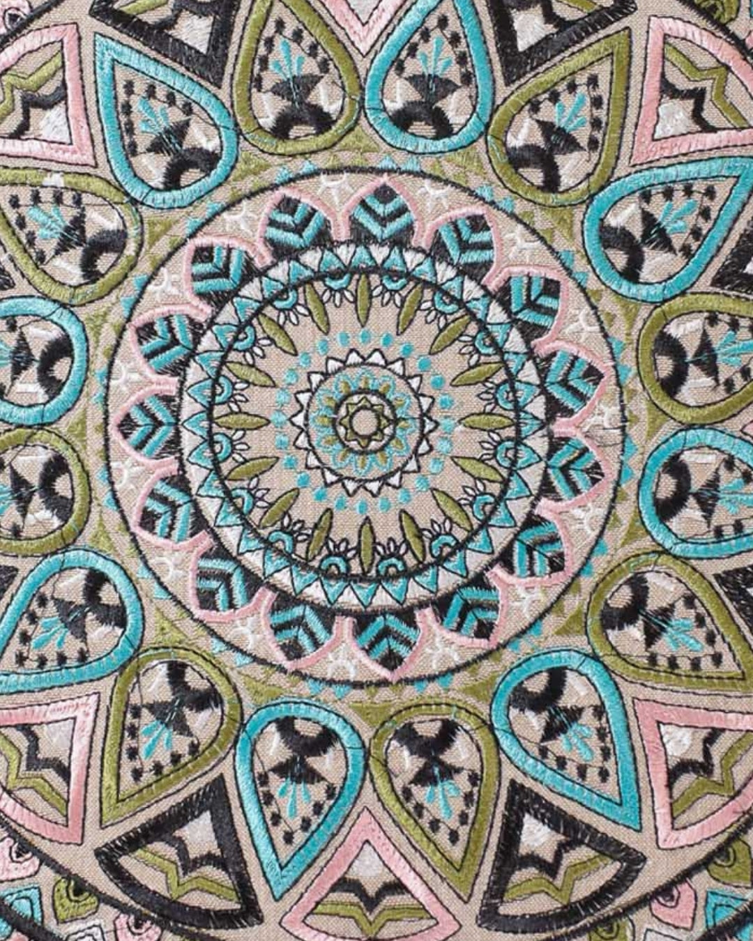 Green Petal Footstool