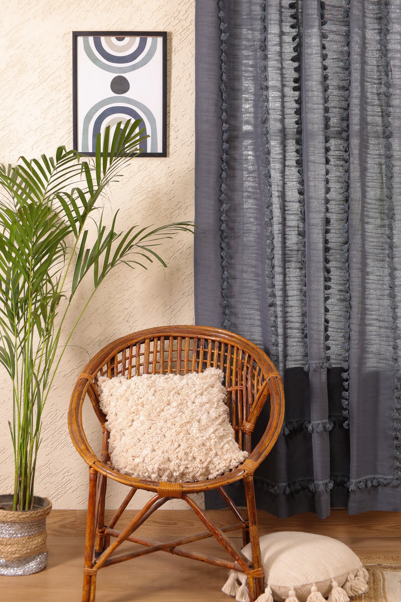 Lullaby Fringed Curtain - Set of 2