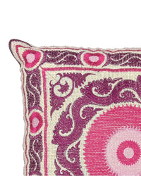Pink Suzani Throw Pillow