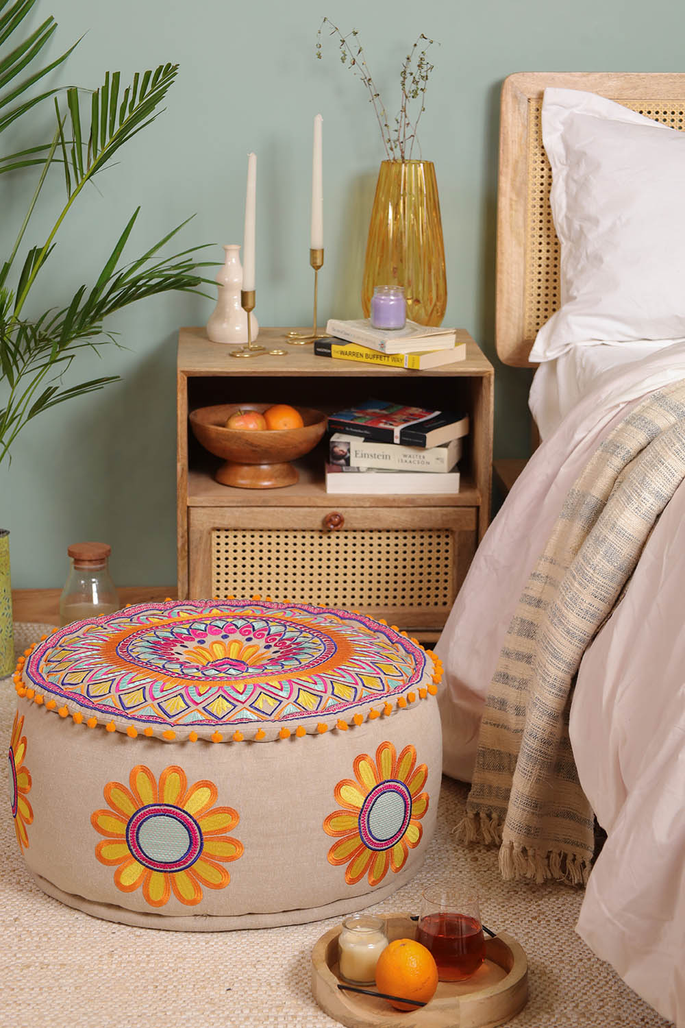 Tranquil Treasures Ottoman pouf