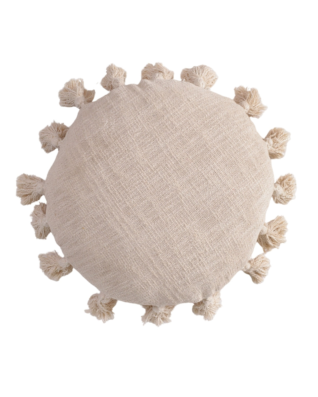 Natural Talking Tassels Pillow