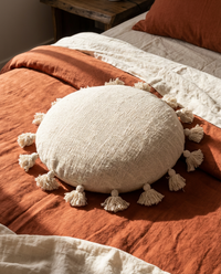 Natural Talking Tassels Cushion