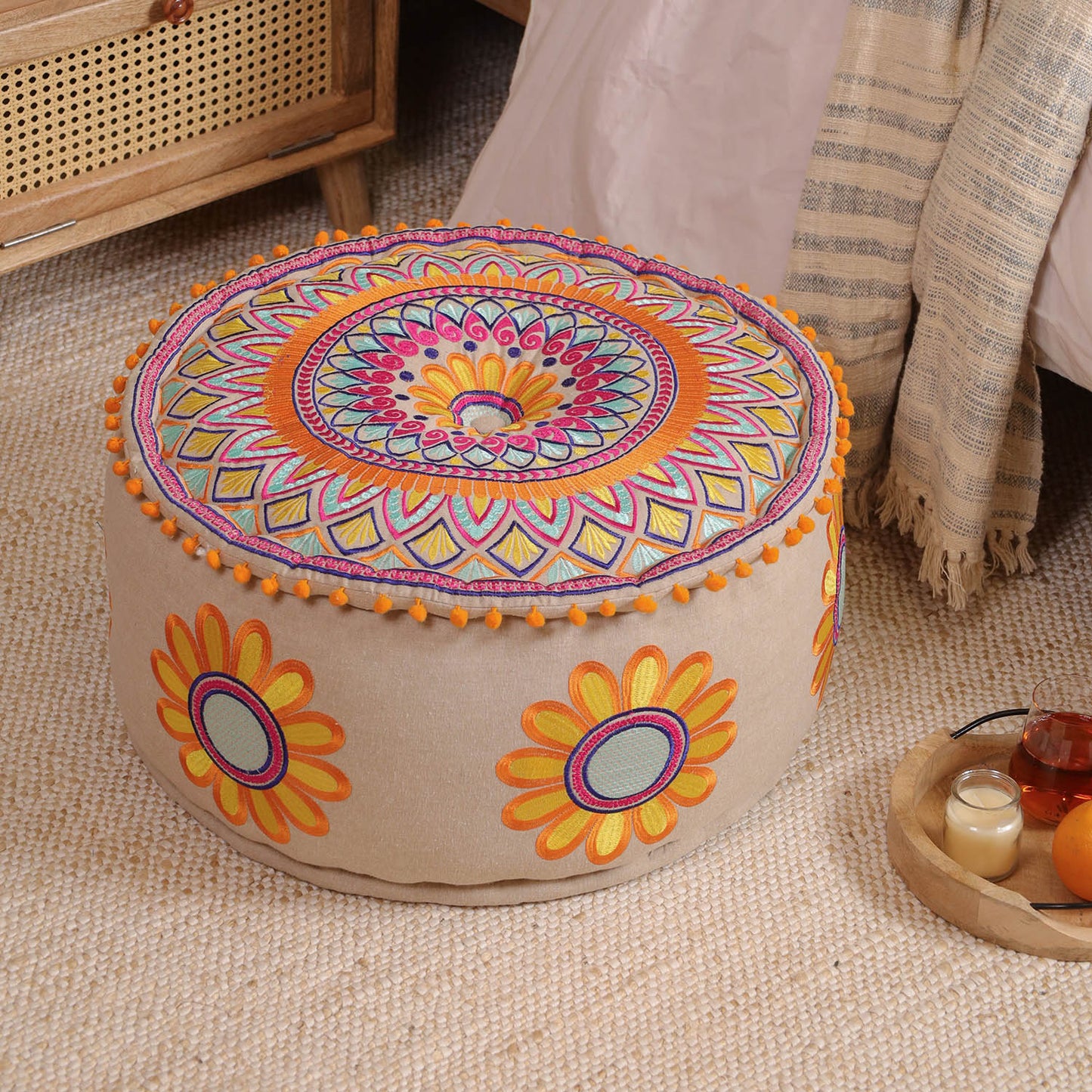 Tranquil Treasures Ottoman pouf