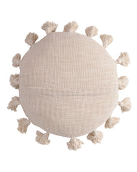 Natural Talking Tassels Cushion