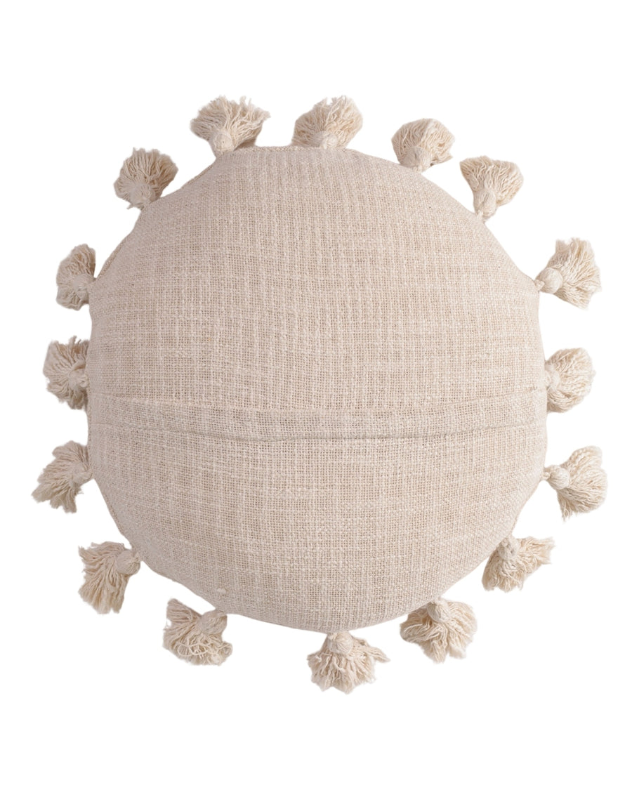 Natural Talking Tassels Cushion