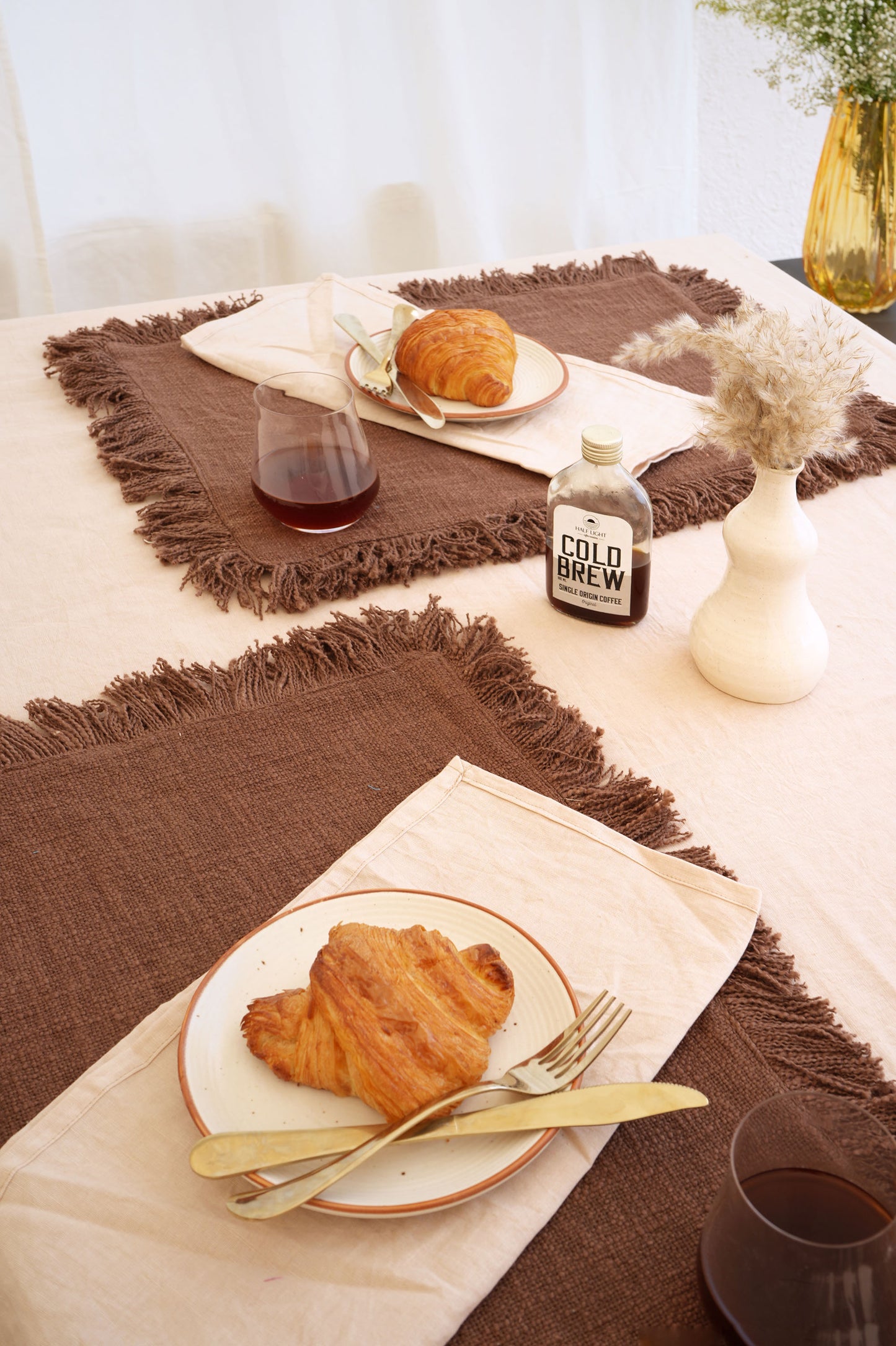 Brown Free Sprit Table Runner