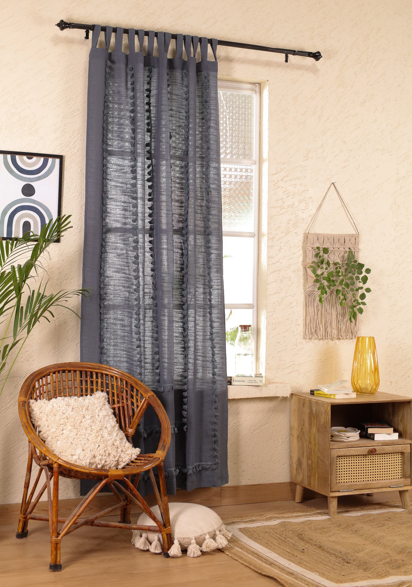 Lullaby Fringed Curtain - Set of 2