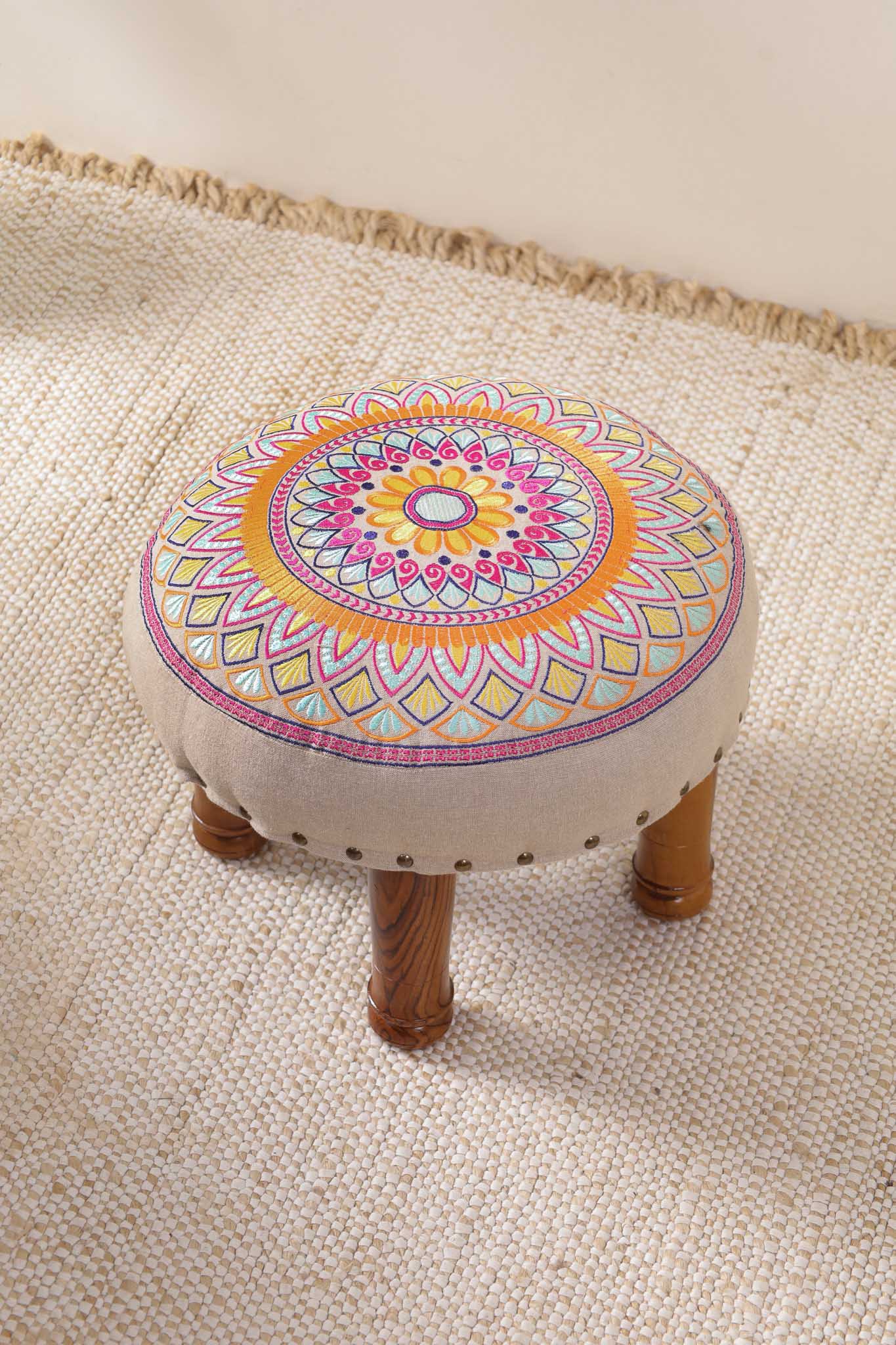 Petal Paradise Footstool