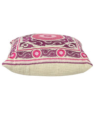 Pink Suzani Throw Pillow