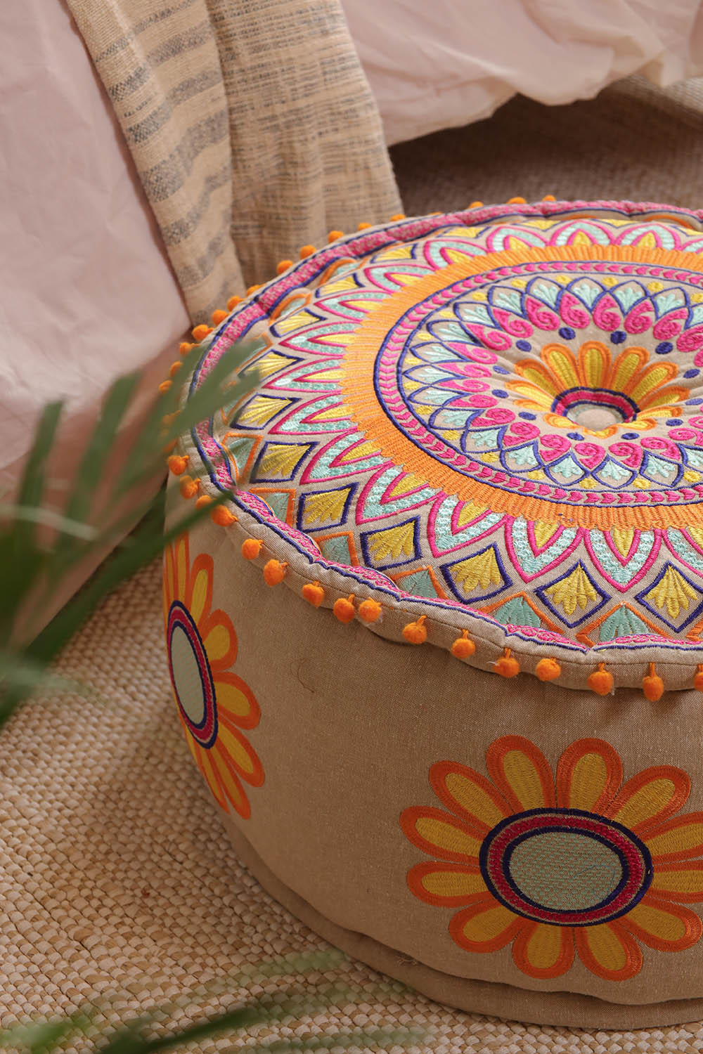 Tranquil Treasures Ottoman pouf