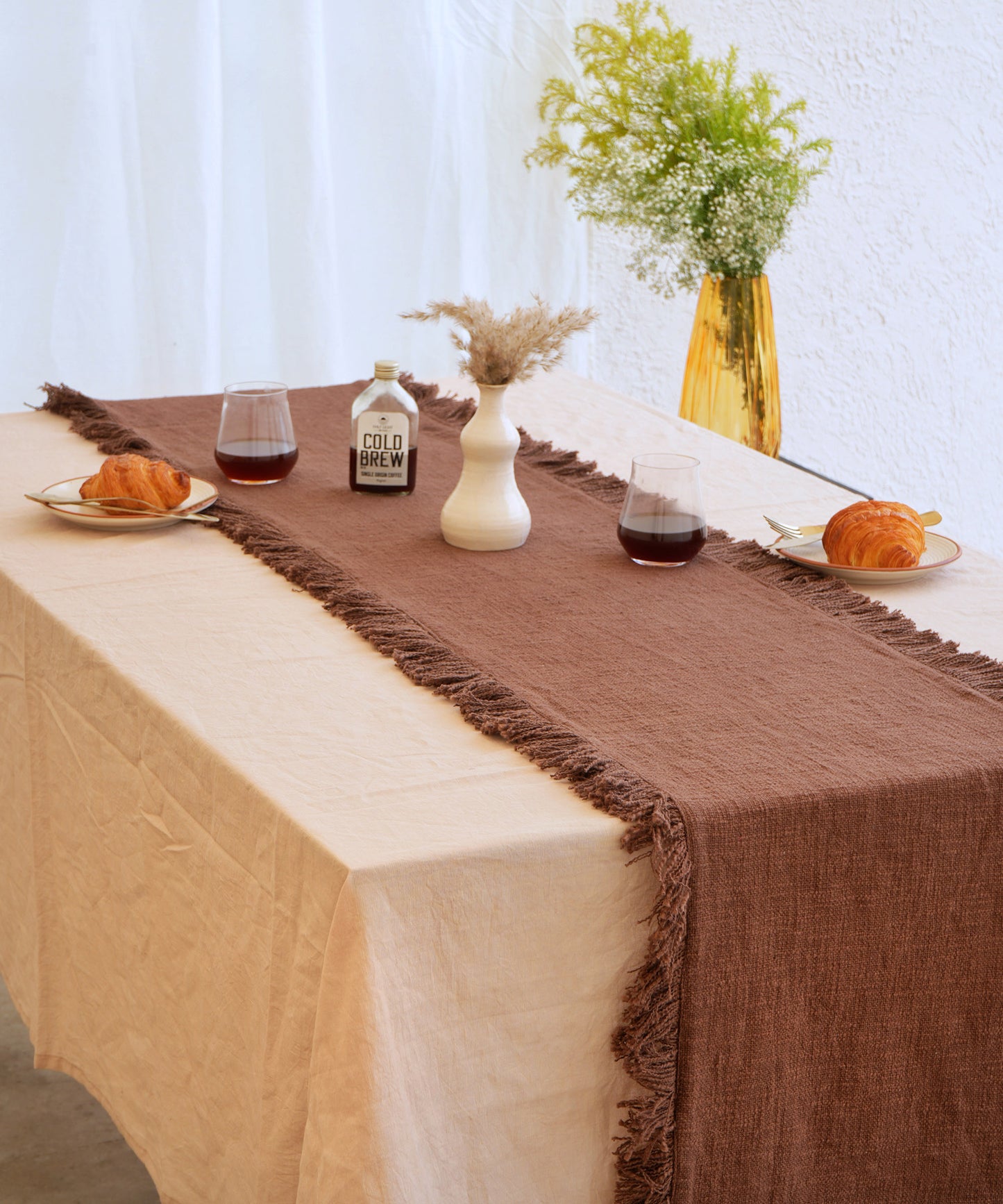 Brown Free Sprit Table Runner