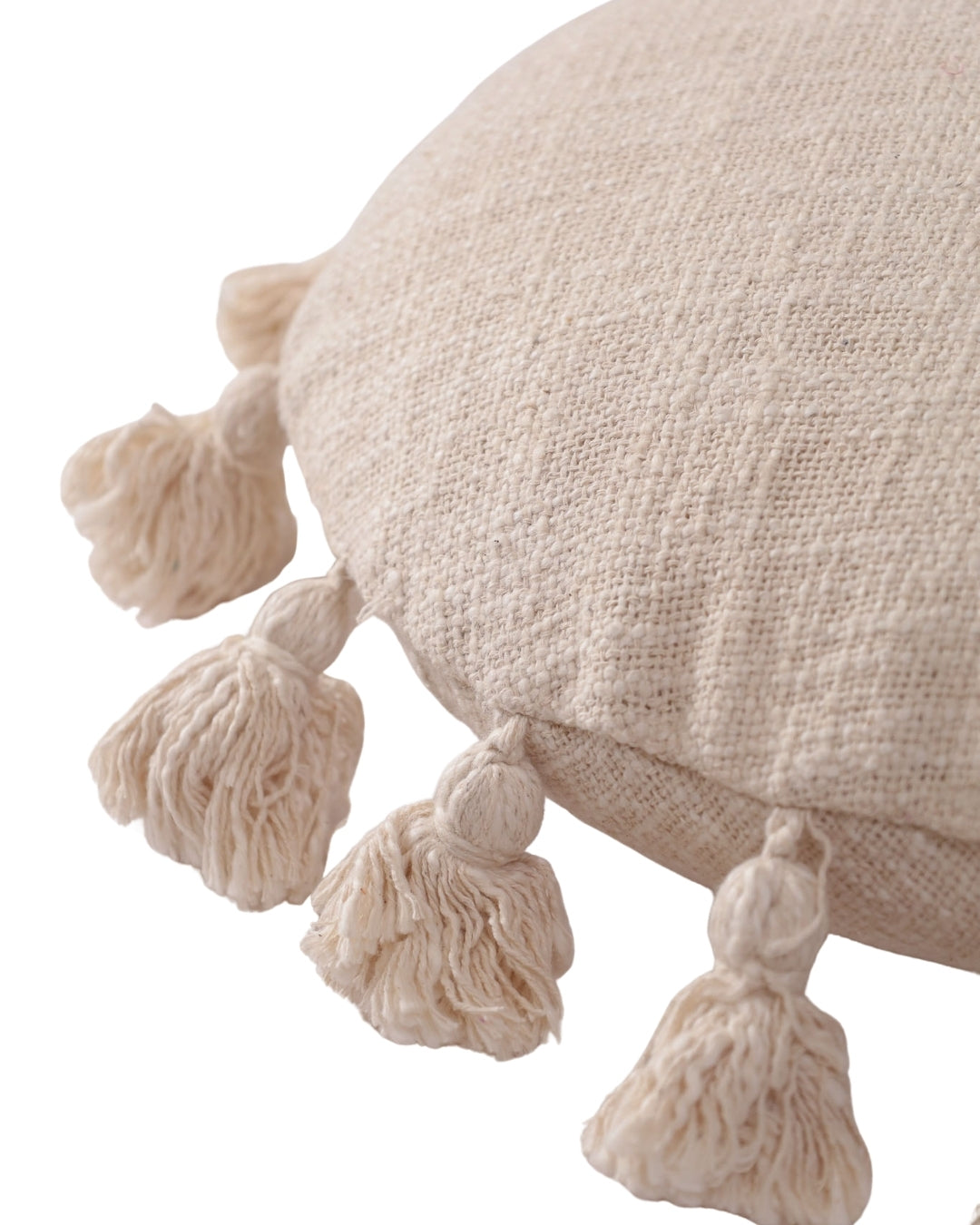 Natural Talking Tassels Pillow