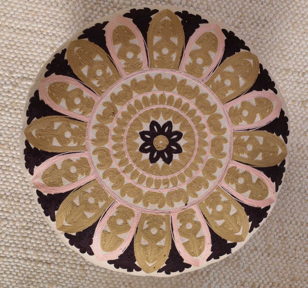 Eden Embroidered Footstool