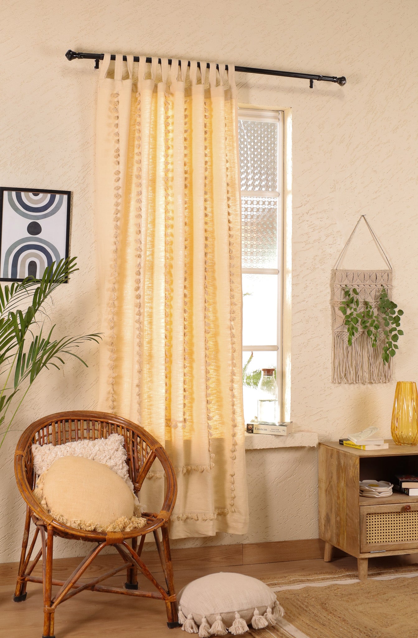 Lullaby Fringed Curtain - Set of 2