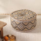 Golden Petal Ottoman Pouf