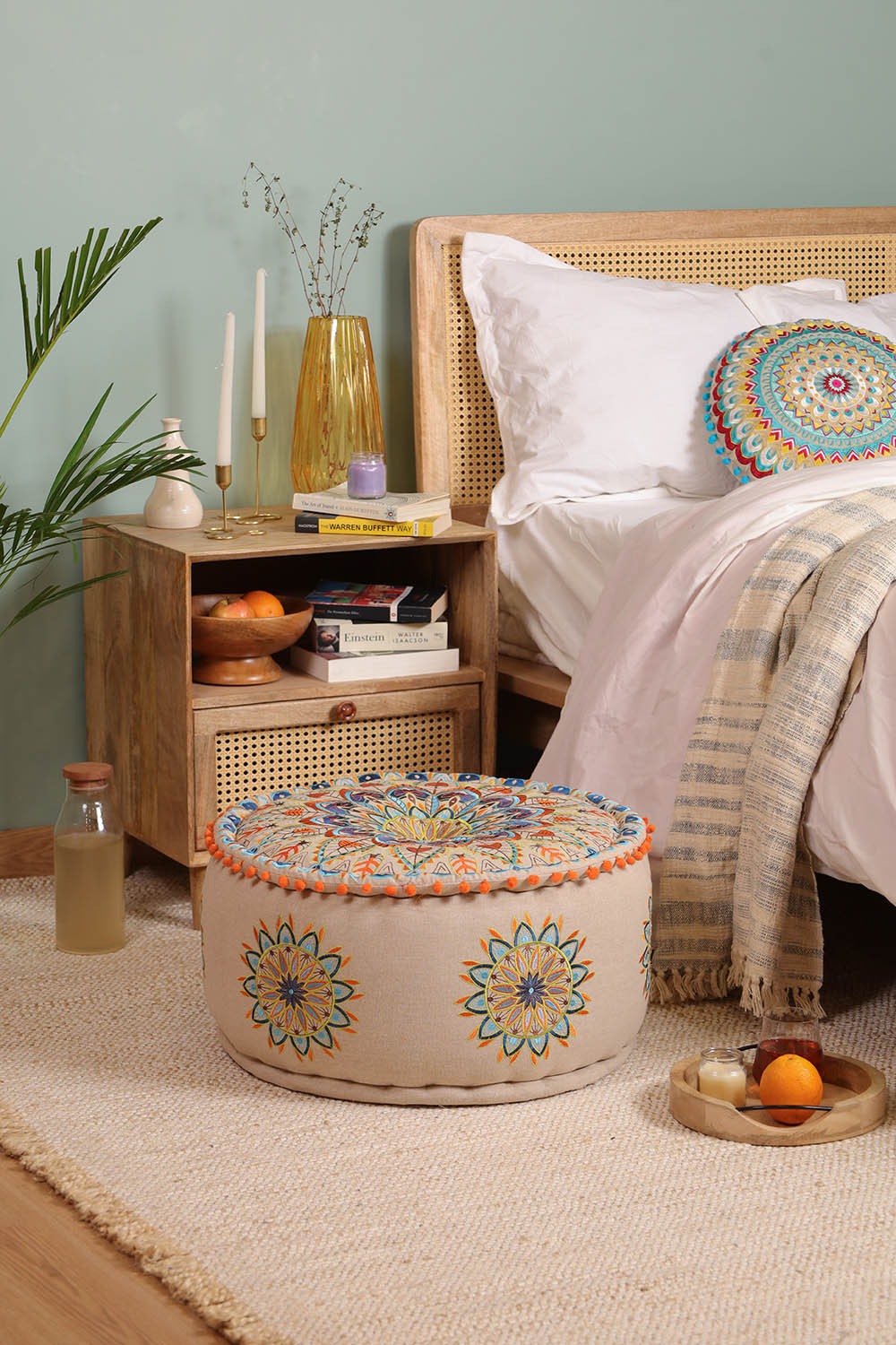 Artisan Abode Ottoman pouf